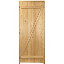 PORTE de SERVICE en SAPIN PEFC EP  27MM 200X8